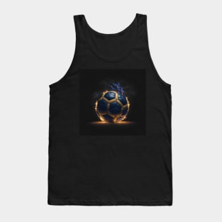 SCBL001 - Soccer ball burning brigthly Tank Top